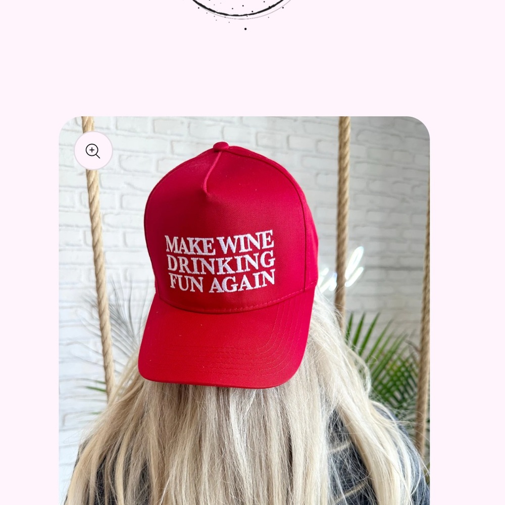 NWT- Wine Girl Hat